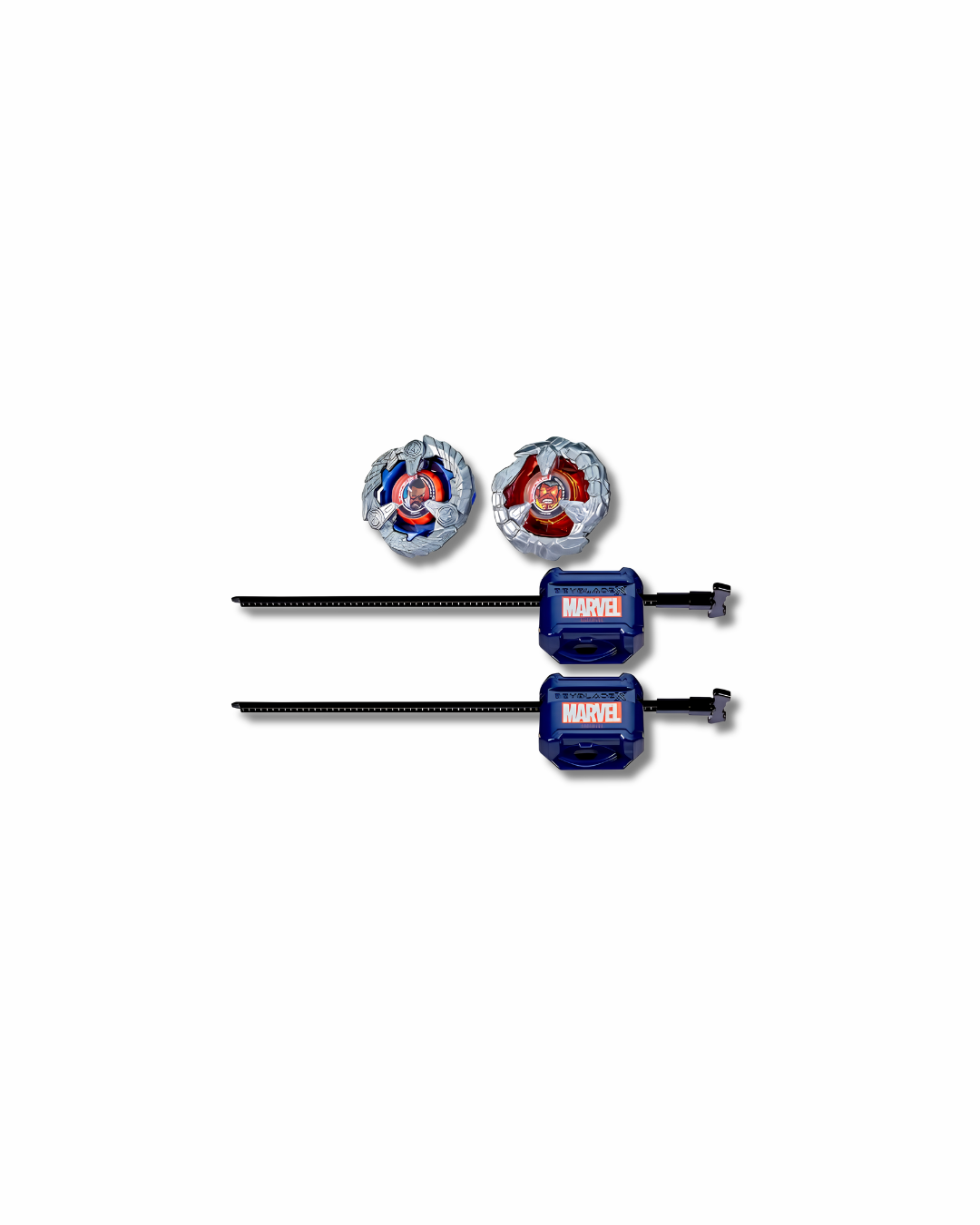 Beyblade X - Starter Pack Marvel - Capitan America 4-70GB & Red Hulk 1-80R