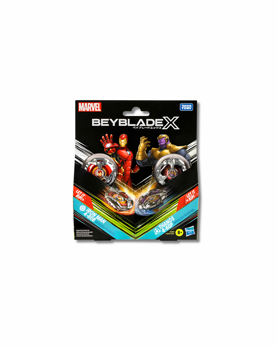 Beyblade X - Starter Pack Marvel - Iron Man 4-80B & Thanos 4-60P