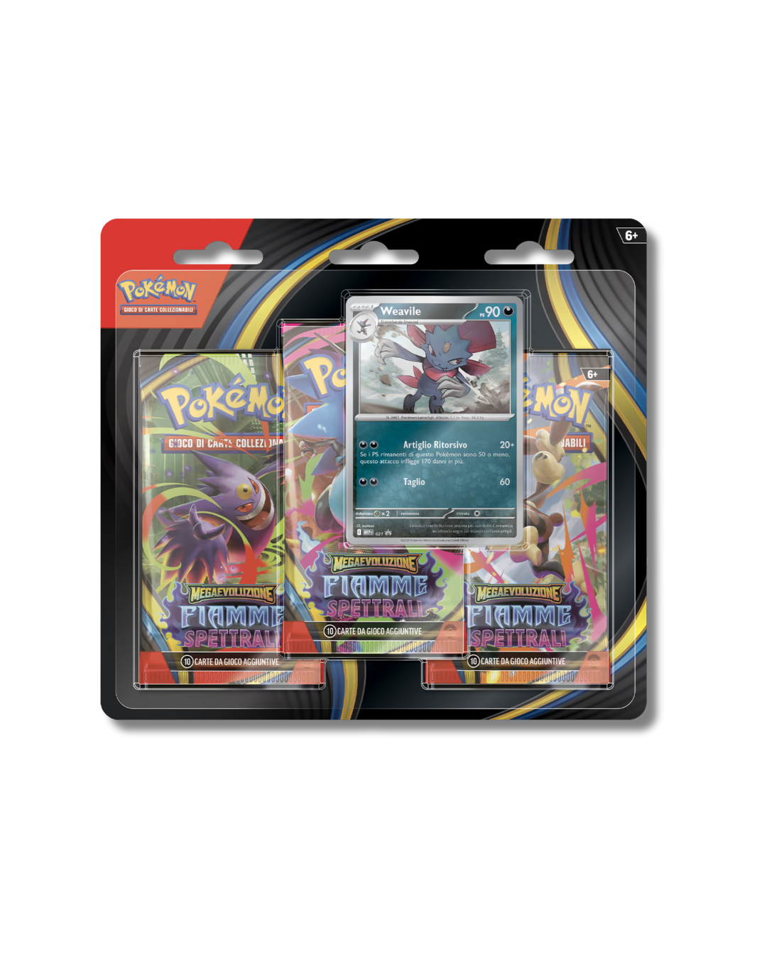Pokémon Megaevoluzione - Fiamme Spettrali - 3 Pack Blister (ITA)