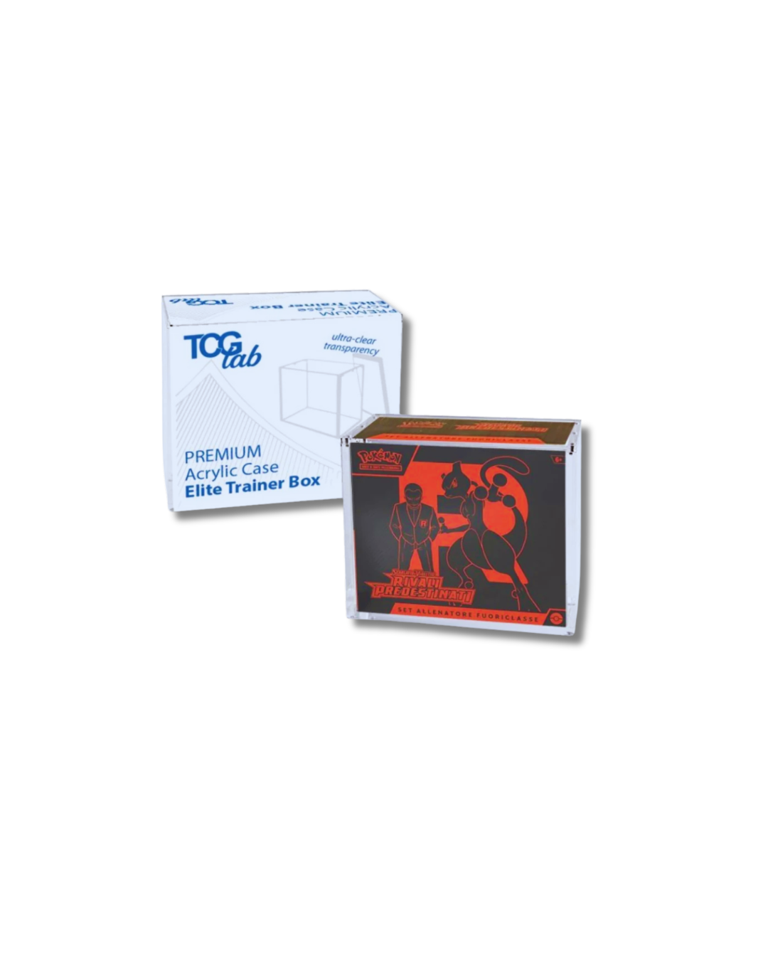 TCGLab - Premium Case Protettivo per ETB Magnetico in Plexiglass